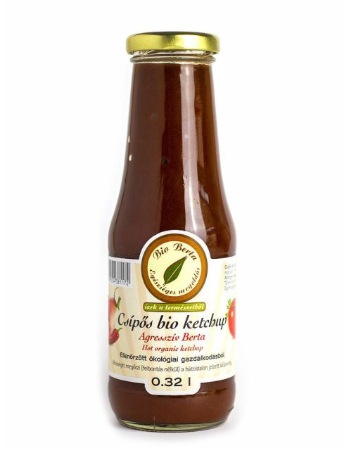 Agresszív Bio Berta csípős ketchup, az igazán erős ízek kedvelőinek.