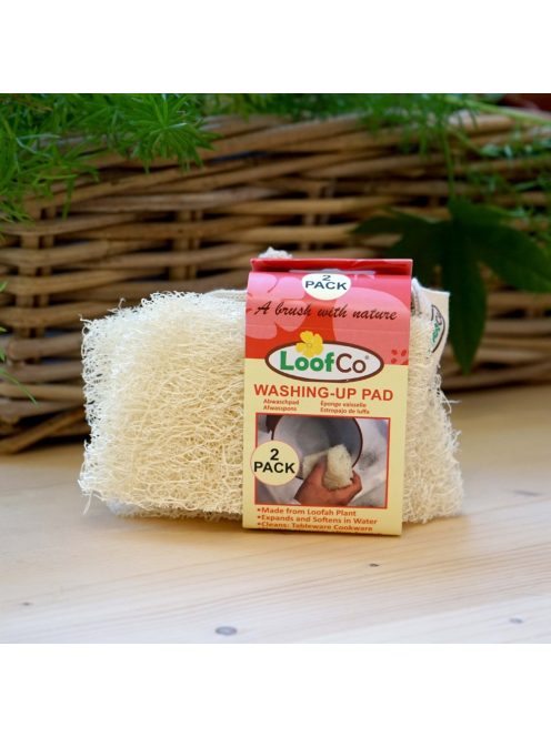 LoofCo Luffa mosogatószivacs 2 db-os szett